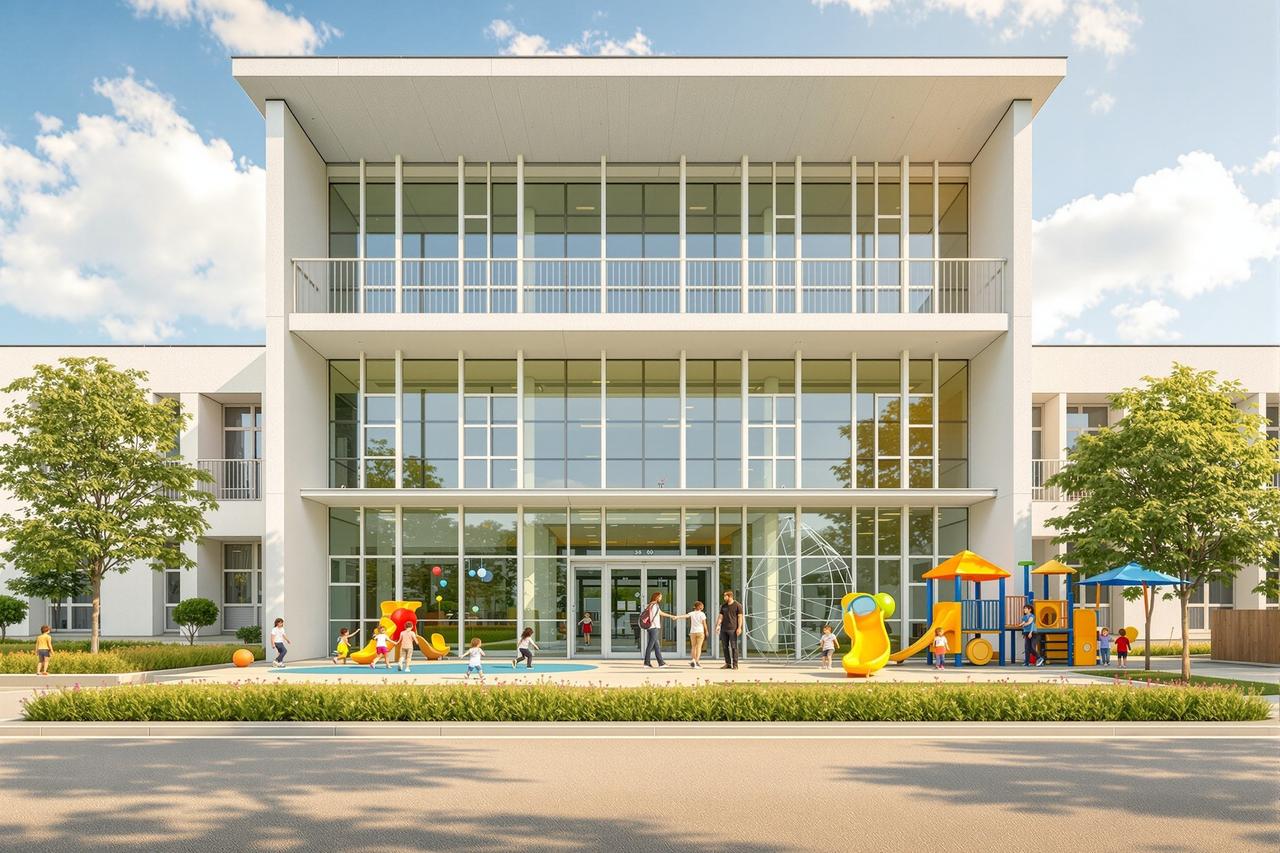 吃瓜观看 - 学区房政策大变局，现代学校建筑和操场